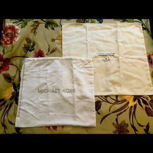 LOT of 2 BRAND NEW dust bags! MICHAEL KORS AND KATE SPADE!